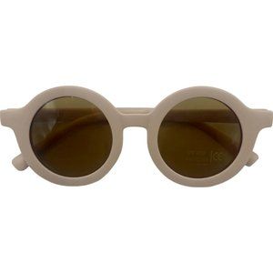 New Polished Prints Light Pink Baby Toddler Girl Round Retro Sunglasses UV400